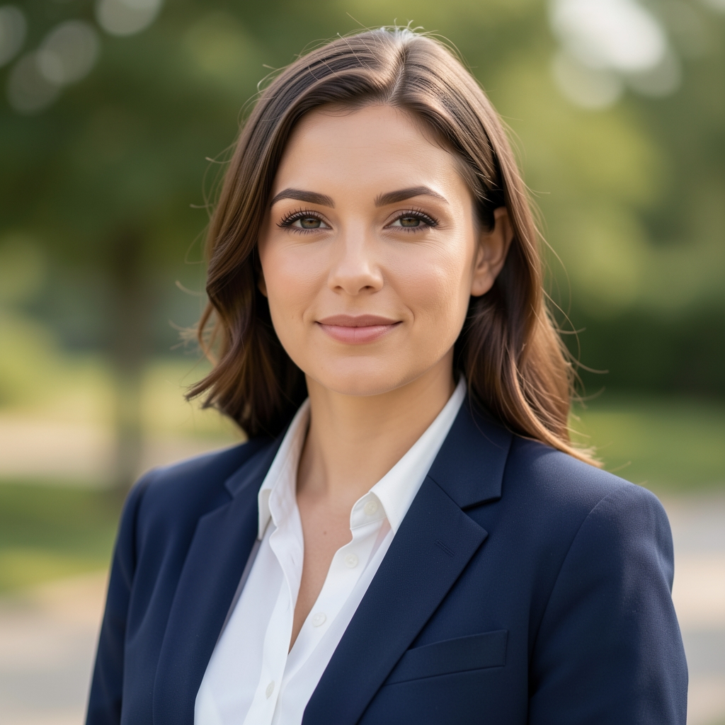 Portretna fotografija urednice za unutarnju politiku Ane Horvat, žena u formalnoj poslovnoj odjeći